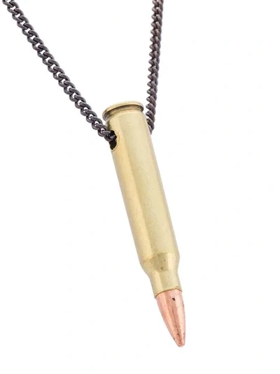 Shop Hues Bullet Pendant Necklace In Yellow