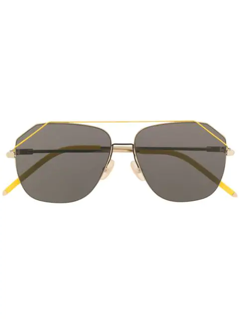 fendi oversized aviator sunglasses