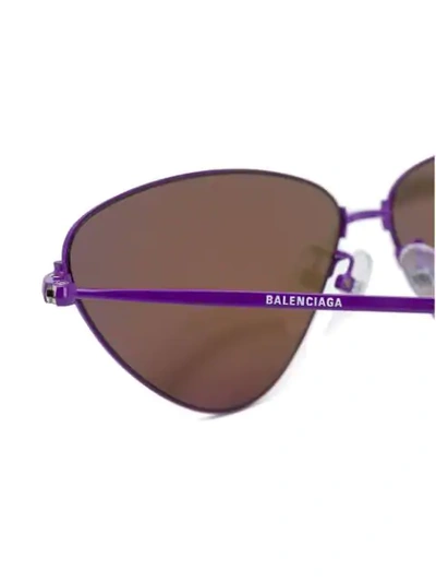 BALENCIAGA EYEWEAR CAT EYE SUNGLASSES - 紫色