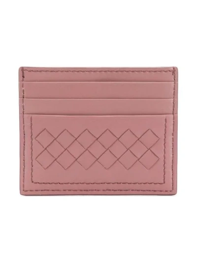 Shop Bottega Veneta Butterfly Card Case In Pink