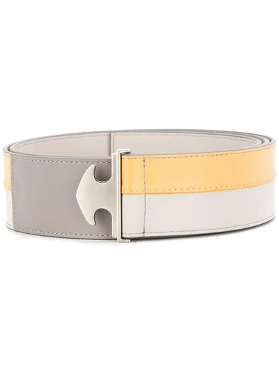 Shop A-cold-wall* Paneled Belt In Grey