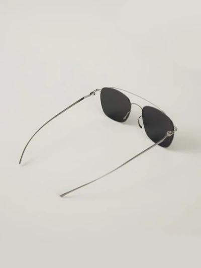 Shop Mykita 'esse' Sunglasses In Metallic