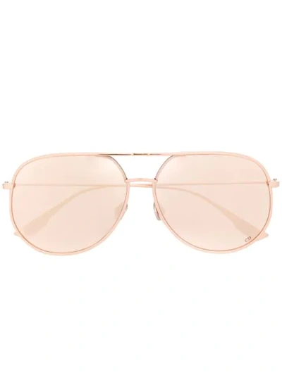 Shop Dior By  Sunglasses In Gold