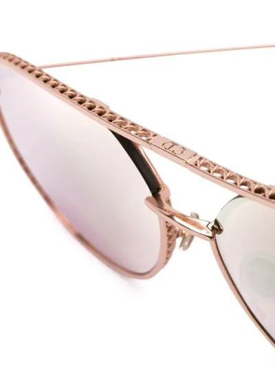 Shop Dior By  Sunglasses In Gold