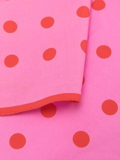 Shop Holland & Holland Dotted Scarf In Pink
