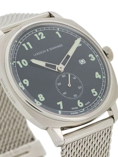 Shop Larsson & Jennings Meridian Milanese 38mm Watch In Silver