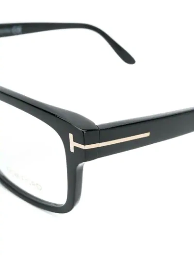 Shop Tom Ford Rectangular Frame Glasses In 001 Black
