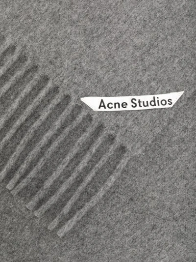 Shop Acne Studios Canada Nr New Narrow Scarf In Grey