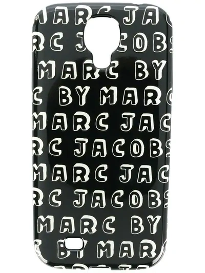 Shop Marc By Marc Jacobs Logo Print Samsung Galaxy S4 Case In Black