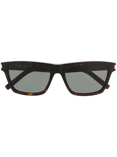 Shop Saint Laurent Sl 274 Sunglasses In 002 Brown