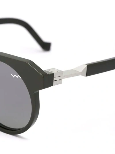 Shop Vava Round Framed Sunglasses In Grey