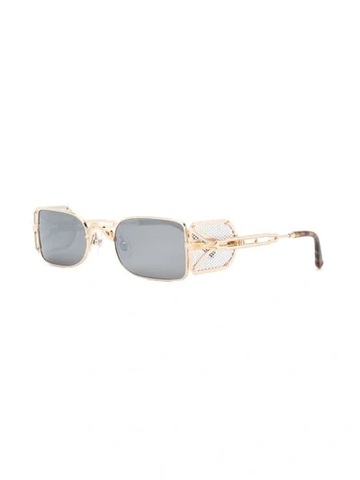 Shop Matsuda Square Tinted Sunglasses In Metallic