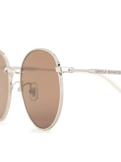 Shop Gentle Monster Waterdrop Sunglasses In Silver