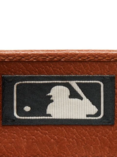 Shop Gucci Original Gg Card Case With Ny Yankees™ Patch In Neutrals