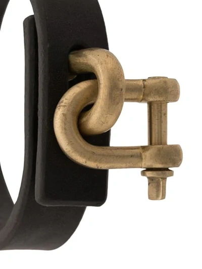 Shop Parts Of Four Metallic Lock Cuff Bracelet In Black