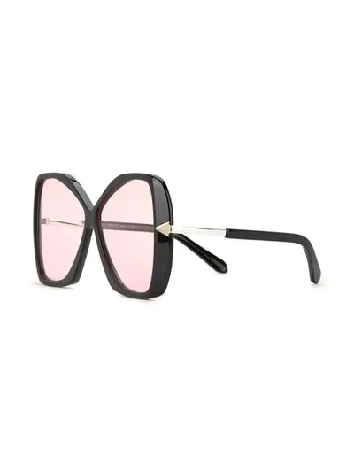 Shop Karen Walker Mary Sunglasses In Black