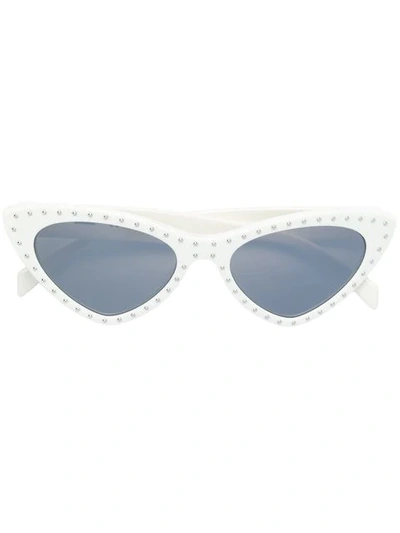 Shop Moschino Eyewear Mos006/s Sunglasses In White