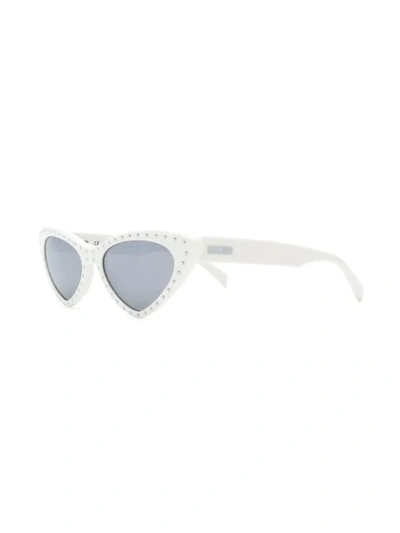 Shop Moschino Eyewear Mos006/s Sunglasses In White