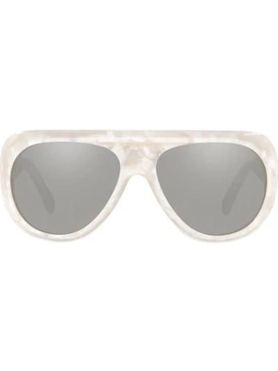 Shop Alain Mikli Marmion Sunglasses In White