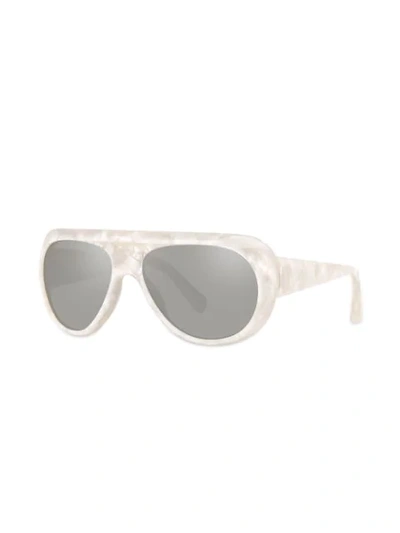 Shop Alain Mikli Marmion Sunglasses In White