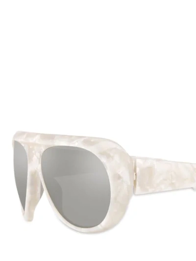 Shop Alain Mikli Marmion Sunglasses In White