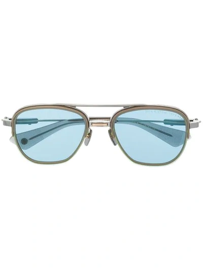 Shop Dita Eyewear Pilot-shaped Sunglasses In Grey