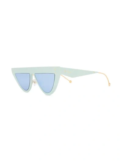 Shop Fendi Cat Eye Sunglasses In 5cb3j Blue