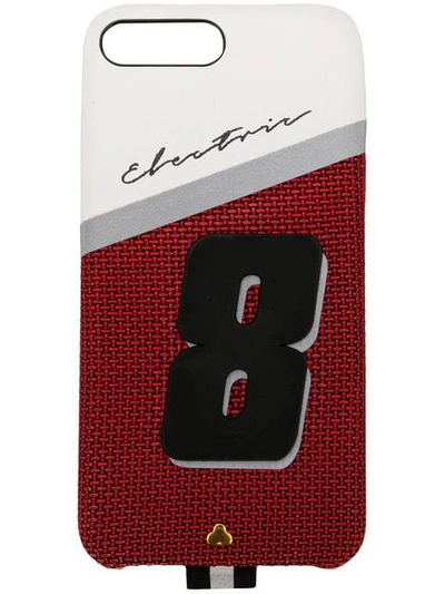 Shop Chaos Electric 8 Iphone 8 Case In Red