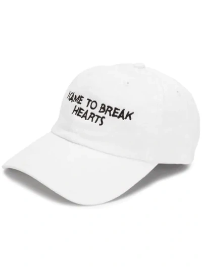 Shop Nasaseasons Embroidered Quote Baseball Cap In White