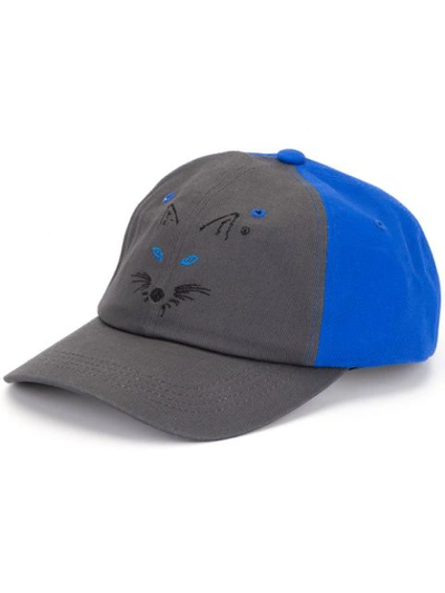Shop Ader Error Fox Baseball Cap In Blue