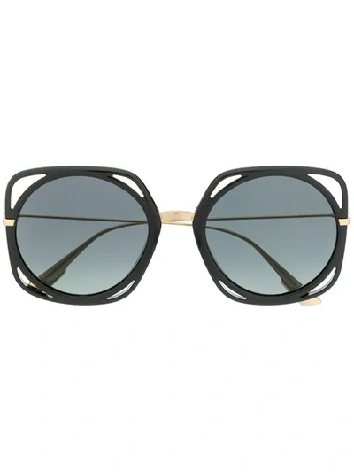 Shop Dior Direction Sunglasses In Black