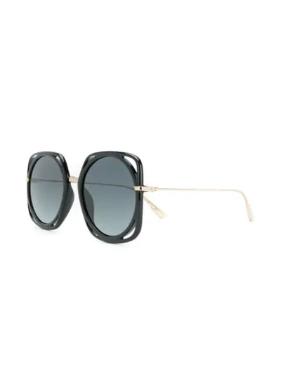 Shop Dior Direction Sunglasses In Black