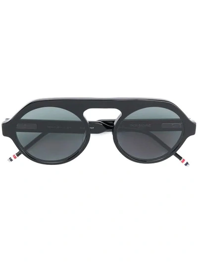 Thom Browne Round Sunglasses In Black