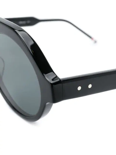 Thom Browne Round Sunglasses In Black