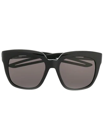 Shop Balenciaga Eyewear Hybrid Sunglasses - Schwarz In Black