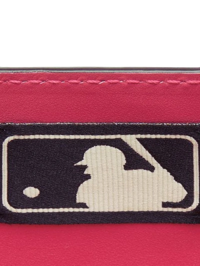 Shop Gucci Card Case With Ny Yankees™ Patch In Pink