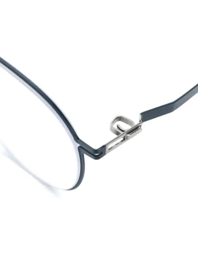 Mykita Classic Round Glasses In Blue
