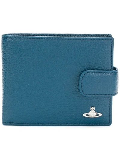 Shop Vivienne Westwood Milano Wallet In Blue