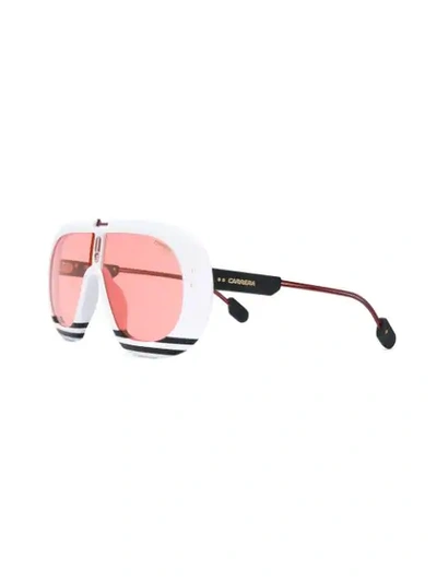 Shop Carrera Limited Edition Skull Sunglasses In White