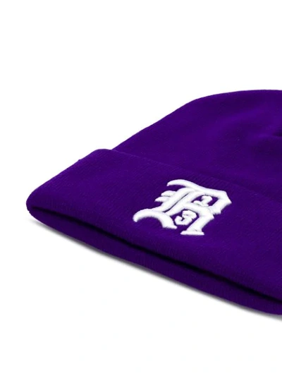 Shop R13 Logo Embroidered Hat - Purple