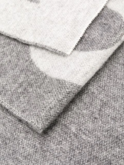 Shop Acne Studios Toronty Logo Scarf In Grey