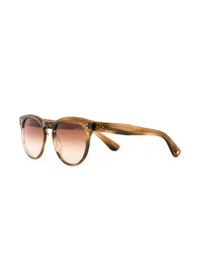 Shop Garrett Leight Boccaccio Sunglasses In Brown