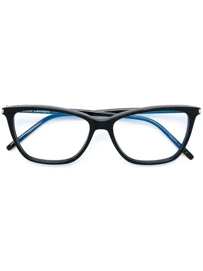 Shop Saint Laurent Classic Sl 259 Eyeglasses In 001 Black