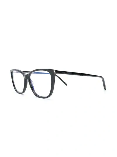 Shop Saint Laurent Classic Sl 259 Eyeglasses In 001 Black