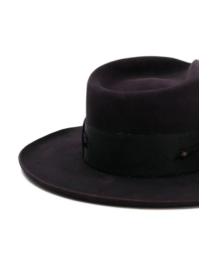 Shop Nick Fouquet Buena Vista Hat In Black Cherry