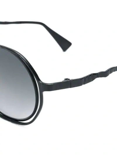 Shop Kuboraum H11 Sunglasses In Black