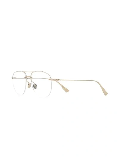Shop Dior Stellaire Glasses In J5g Gold