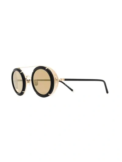 Shop Matsuda Round Framed Sunglasses In Brown