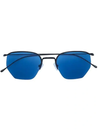 Shop Smoke X Mirrors Tinted Sunglasses In Blue