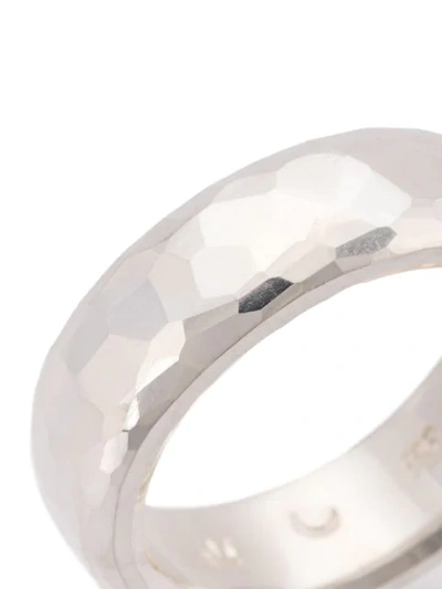 WERKSTATT:MÜNCHEN TEXTURED RING - 银色